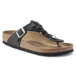 Gizeh Braid-The Birkenstock Braided Thong In Black