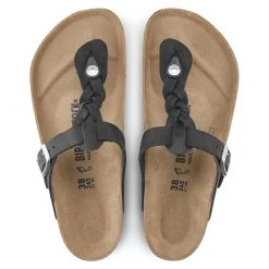 Gizeh Braid-The Birkenstock Braided Thong In Black
