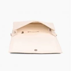 America & Beyond The Beaded Glam Clutch In Gold Black Cream Handbags