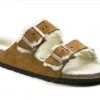 Arizona Shearling - The Birkenstock Shearling Sandal In Mink