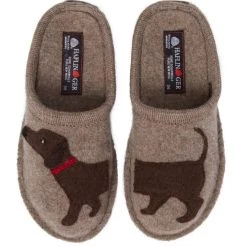 Haflinger The Wool Dog Slipper In Earth