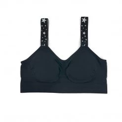 Strap Its Accessories The Metallic Stars Bra In Black