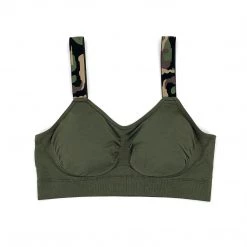 Strap Its The Green Camo Bra In Olive Accessories