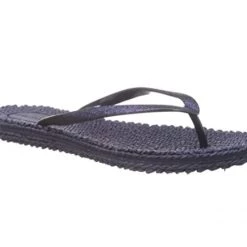 Isle Jacobsen The Glitter Flip Flop In Navy Shoes