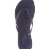 Isle Jacobsen The Glitter Flip Flop In Navy Shoes