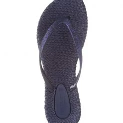 Isle Jacobsen The Glitter Flip Flop In Navy Shoes