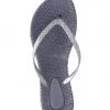 Isle Jacobsen The Glitter Flip Flop In Grey