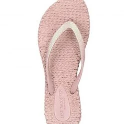 Isle Jacobsen Shoes The Glitter Flip Flop In Misty Rose