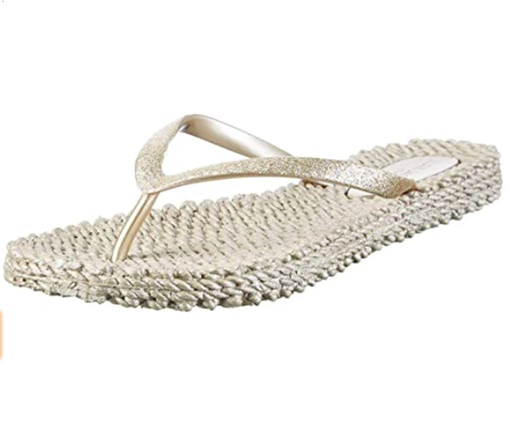 Isle Jacobsen The Glitter Flip Flop In Platin Shoes 2 Isle Jacobsen The Glitter Flip Flop In Platin Shoes