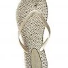 Isle Jacobsen The Glitter Flip Flop In Platin Shoes