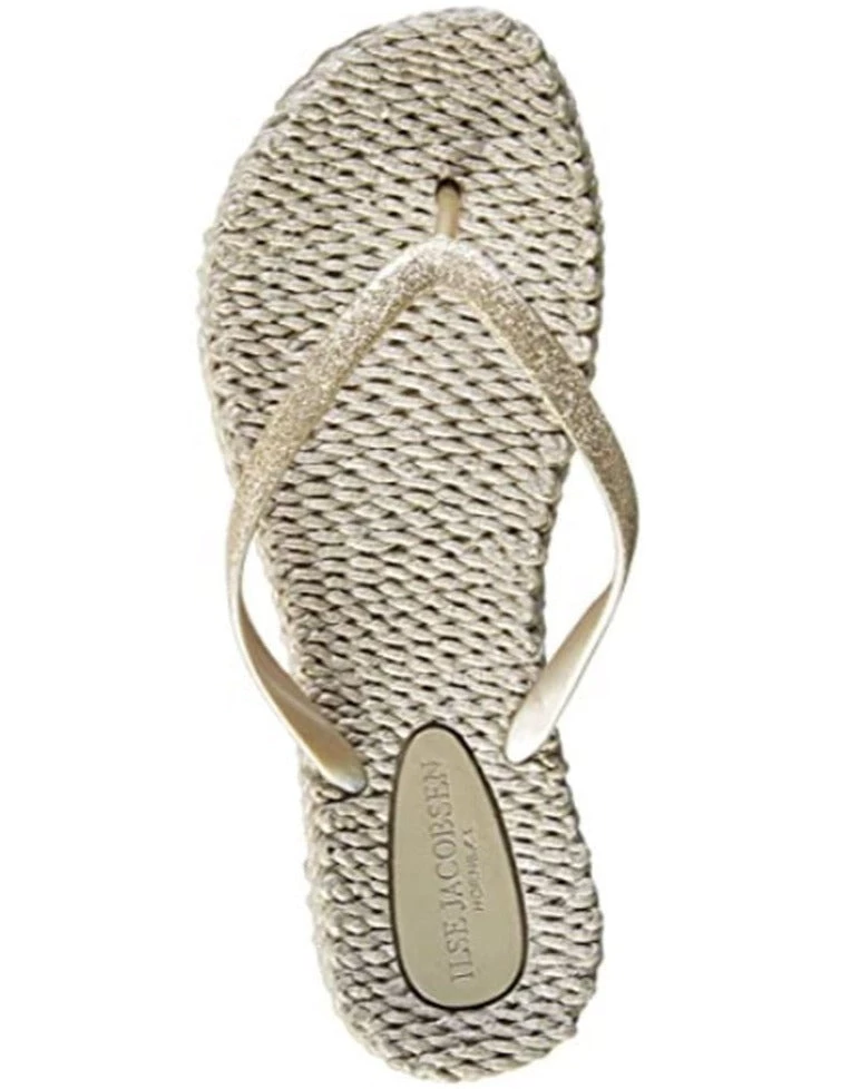 Isle Jacobsen The Glitter Flip Flop In Platin Shoes 1 Isle Jacobsen The Glitter Flip Flop In Platin Shoes