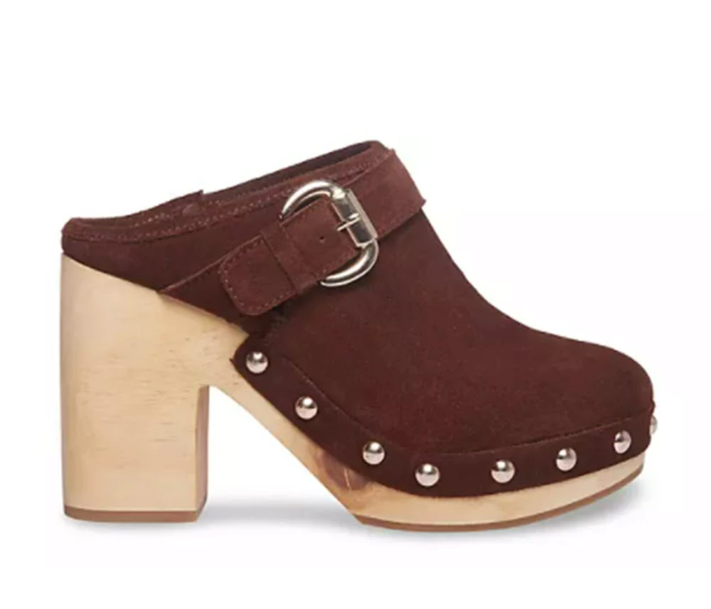Steve Madden Shoes The Belted Clog In Brown 2 Steve Madden Shoes The Belted Clog In Brown