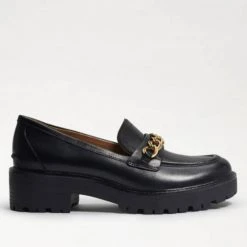 Sam Edelman The Lug Chain Loafer In Black Shoes
