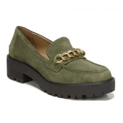 Sam Edelman The Lug Chain Loafer In Olive