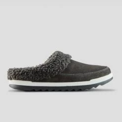 Cougar The Waterproof Pile Lined Rubber Sole Mule In Pewter