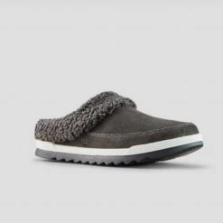Cougar The Waterproof Pile Lined Rubber Sole Mule In Pewter