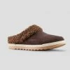 Cougar Shoes The Waterproof Pile Lined Rubber Sole Mule In Cocoa