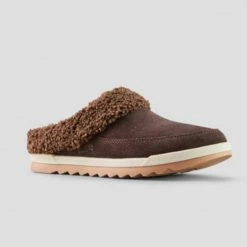 Cougar Shoes The Waterproof Pile Lined Rubber Sole Mule In Cocoa