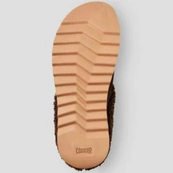 Cougar Shoes The Waterproof Pile Lined Rubber Sole Mule In Cocoa