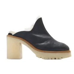 Free People Shoes The Faux Fur Mule In Black