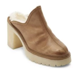 Free People Shoes The Faux Fur Mule In Tan