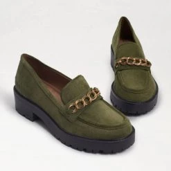 Sam Edelman The Lug Chain Loafer In Olive