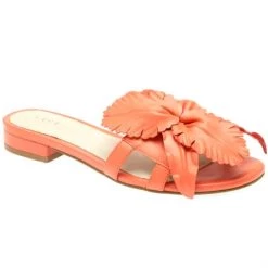 Cecelia The Flower Slide In Coral Shoes
