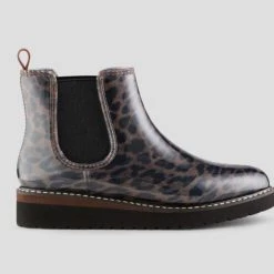 Cougar Shoes The Chelsea Rain Bootie In Leopard