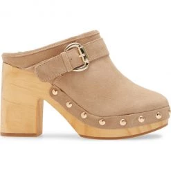 Steve Madden Shoes The Belted Clog In Tan