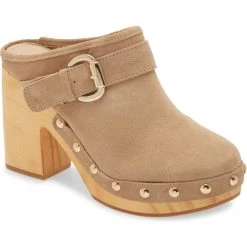 Steve Madden Shoes The Belted Clog In Tan