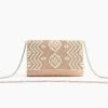 America & Beyond The Embellished Aztec Flap Clutch Handbags