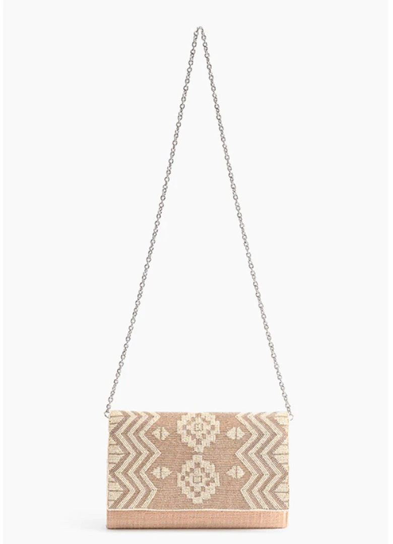 America & Beyond The Embellished Aztec Flap Clutch Handbags 2 America & Beyond The Embellished Aztec Flap Clutch Handbags