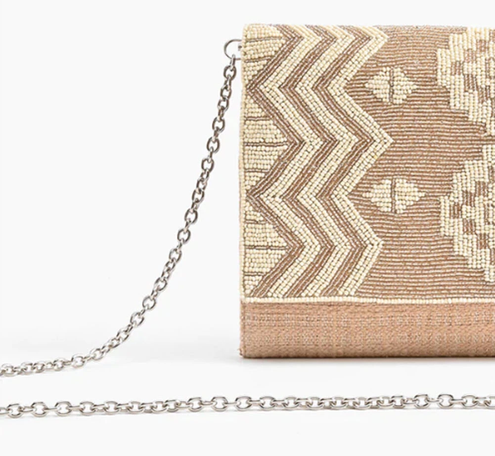 America & Beyond The Embellished Aztec Flap Clutch Handbags 3 America & Beyond The Embellished Aztec Flap Clutch Handbags