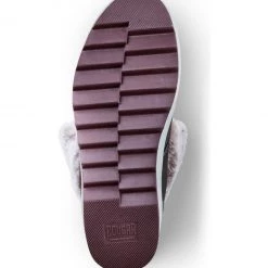 Cougar The Waterproof Fur Collar Lace Snow Boot In Pewter Shoes