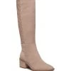 Splendid Shoes The Tall Boot With Mid Stack Heel In Warm Sand