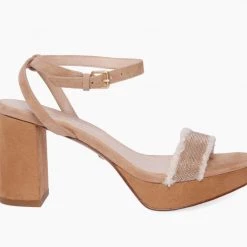 Pelle Moda Shoes The Platform Frayed Chain Sandal