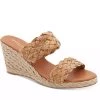 Andre Assous The Dual Braided Band Mid Espadrille In Cork Shoes