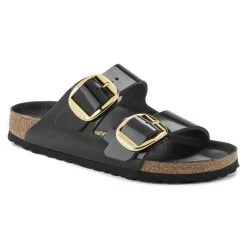 Shoes Arizona Big Buckle - The Premier Birkenstock 2 Band Sandal In Black