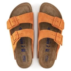 Arizona - The Birkenstock Signature Double Band Sandal In Russet Orange