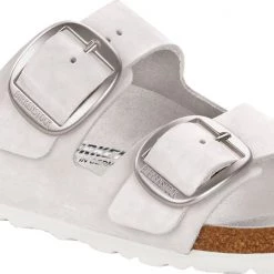 Shoes Arizona Big Buckle - The Premier Birkenstock 2 Band Sandal In White