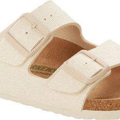 Shoes Arizona Vegan - The Birkenstock Signature Double Band Sandal In Eggshell