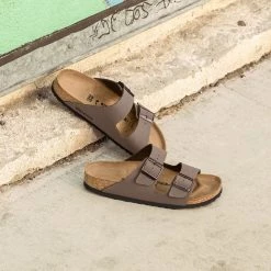 Arizona - The Birkenstock Signature Double Band Sandal In Mocha Shoes