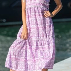 Bindu The Allana Maxi In Pink Contemporary Clothing