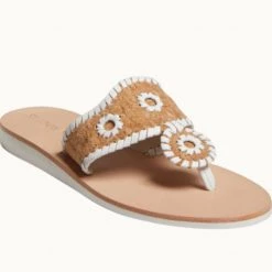 Jack Rogers Shoes The Boating Jack Sandals In Cork Gold