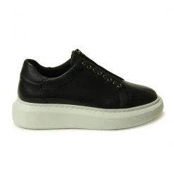 Vaneli The Front Zip No Lace Sneaker In Black Shoes