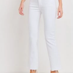 Just Black Contemporary Clothing The Crop Flare In White