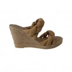 Casteller The Dual Braided Espadrille In Camel