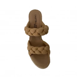 Casteller The Dual Braided Espadrille In Camel