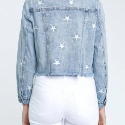 Pistola Contemporary Clothing The Star Denim Jacket In Light Blue