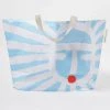 Sunny Life The Sun Beach Bag Tote In Blue White